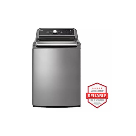 Lg 5.5 cu. ft. Mega Capacity Top Load Washer with TurboWash3D & ThinQ Technology WT7400CV